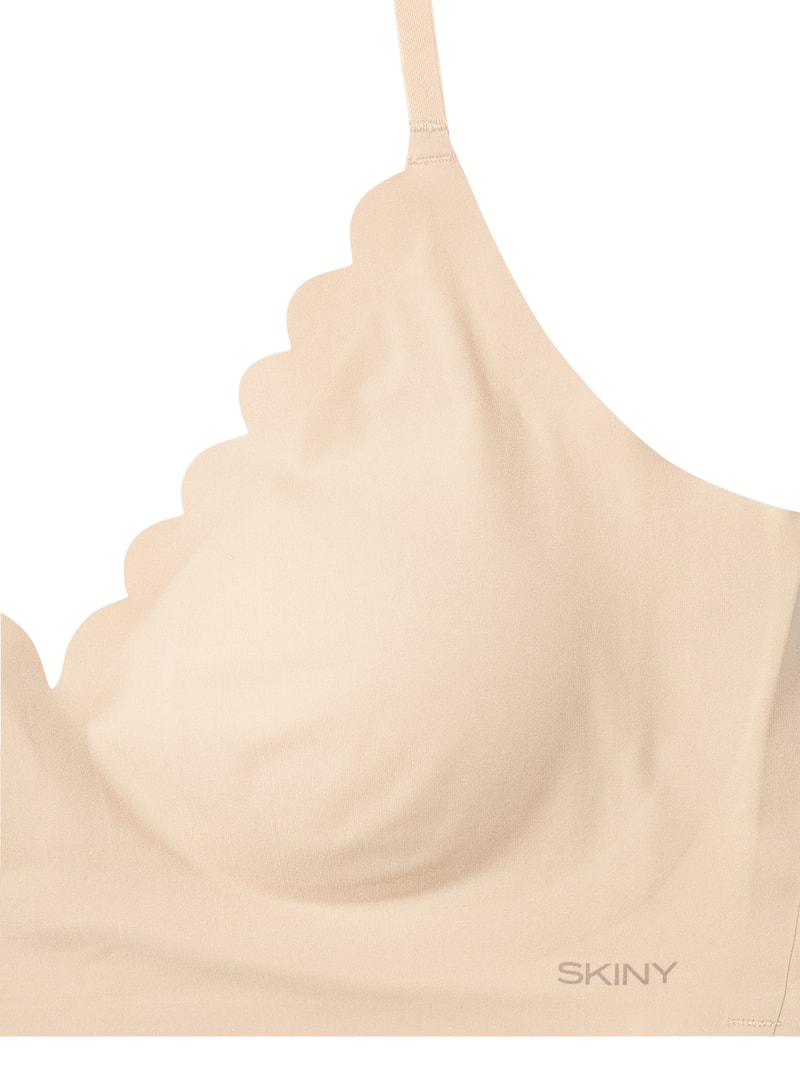 Bustier aus Mikrofaser Modell 'Micro Lovers' - wattiert in beige