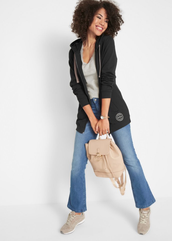 Long-Sweatjacke