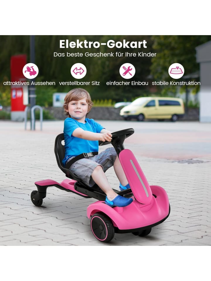 COSTWAY 6V Gokart Elektro in Rosa günstig kaufen onesize