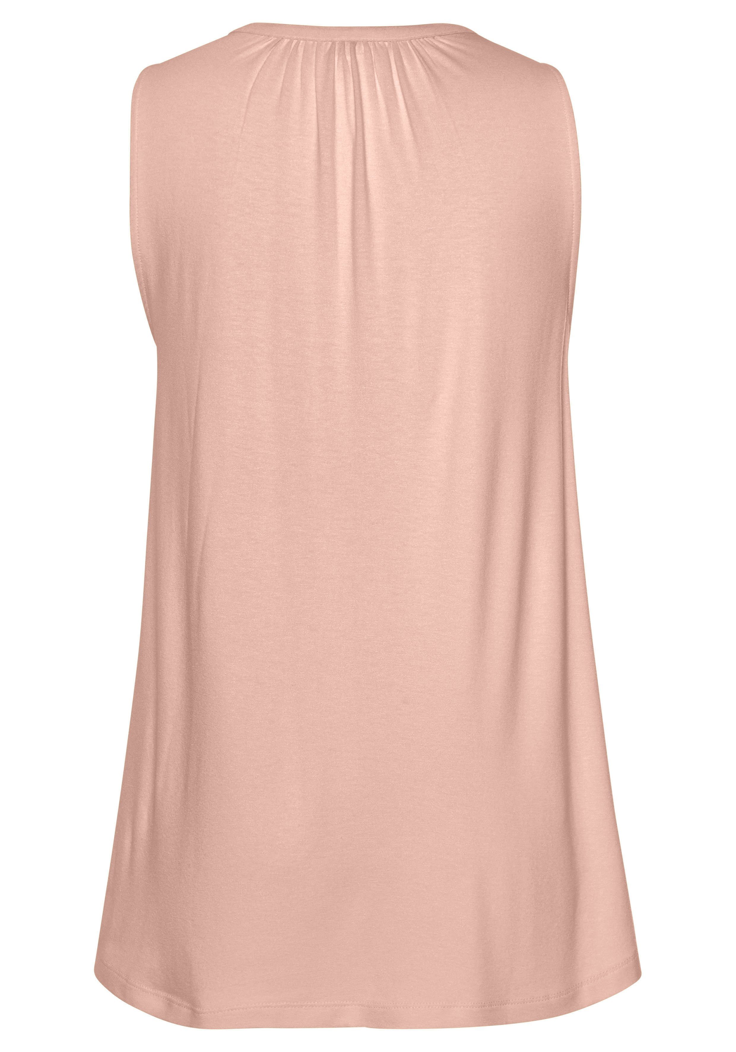 LASCANA Tanktop mit Bändern am Ausschnitt