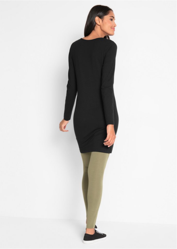 Stretch-Jerseykleid, Langarm