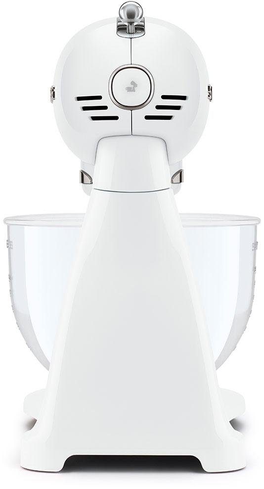 Smeg Küchenmaschine SMF13WHEU Weiß, 800 W, 4,8 l Schüssel, Glasrührschüssel mit ergonomischem Griff