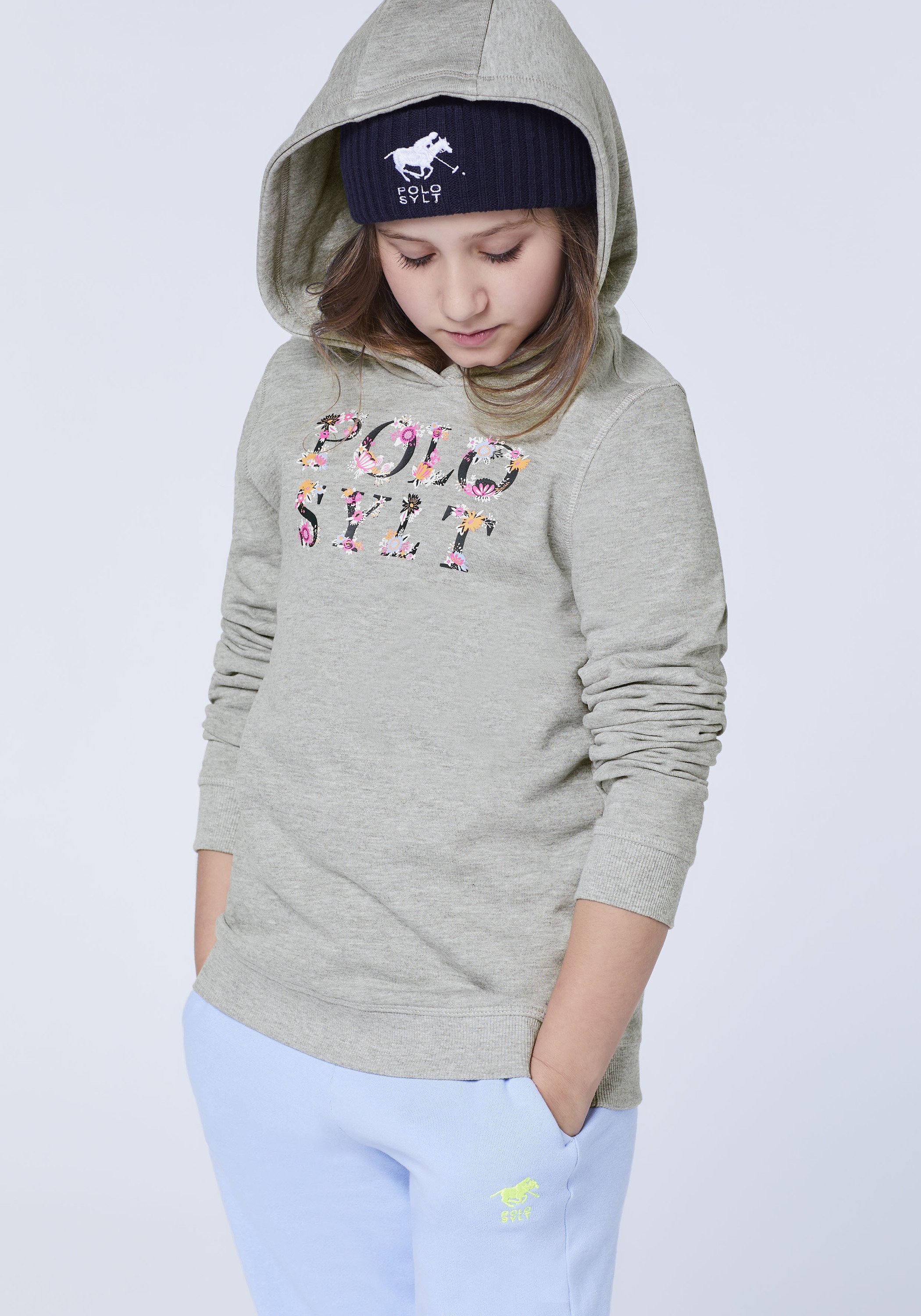 Polo Sylt Sweatshirt mit floralem Logodesign