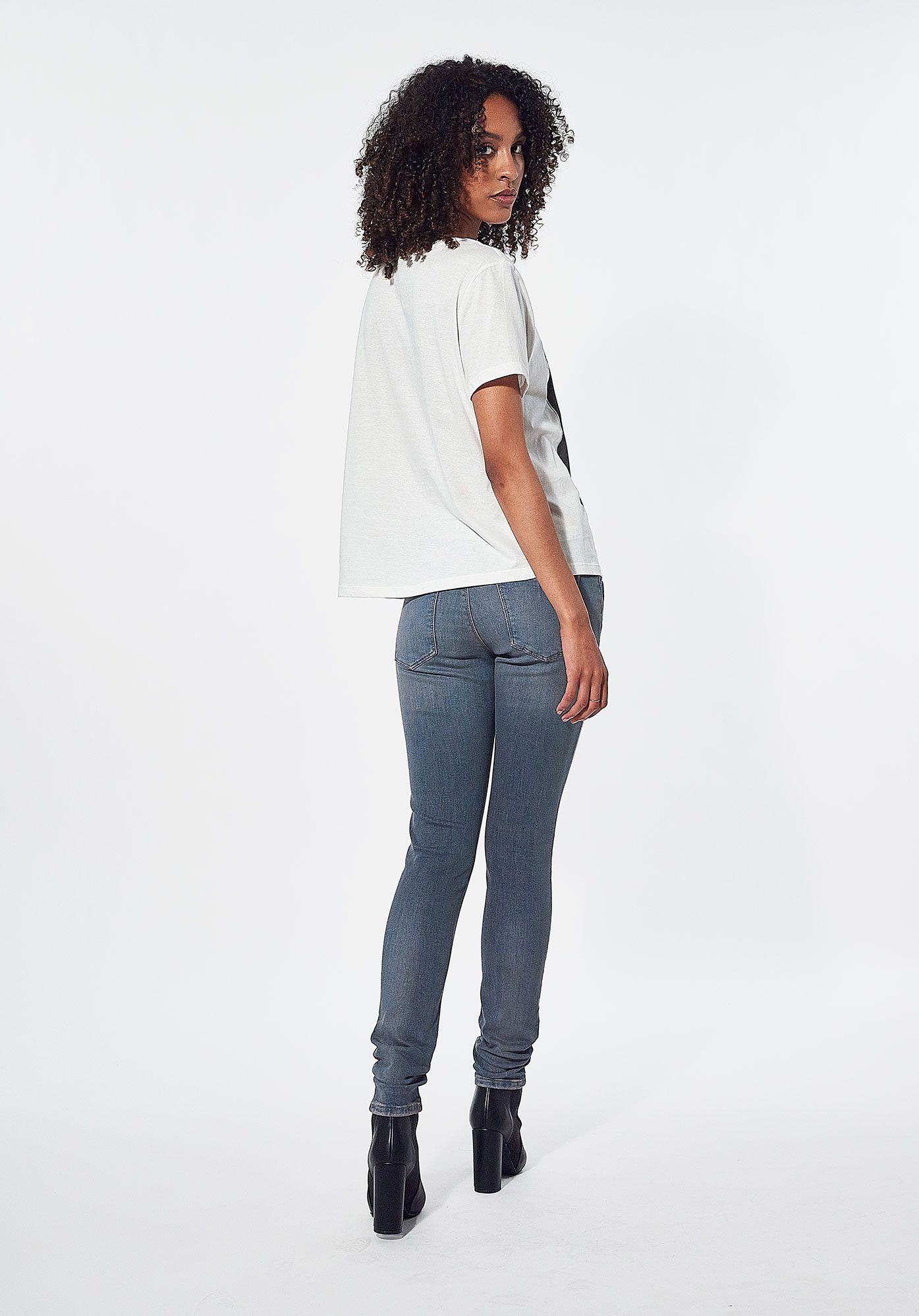 DOING  T-shirt blanc Femme en 100% coton bio
