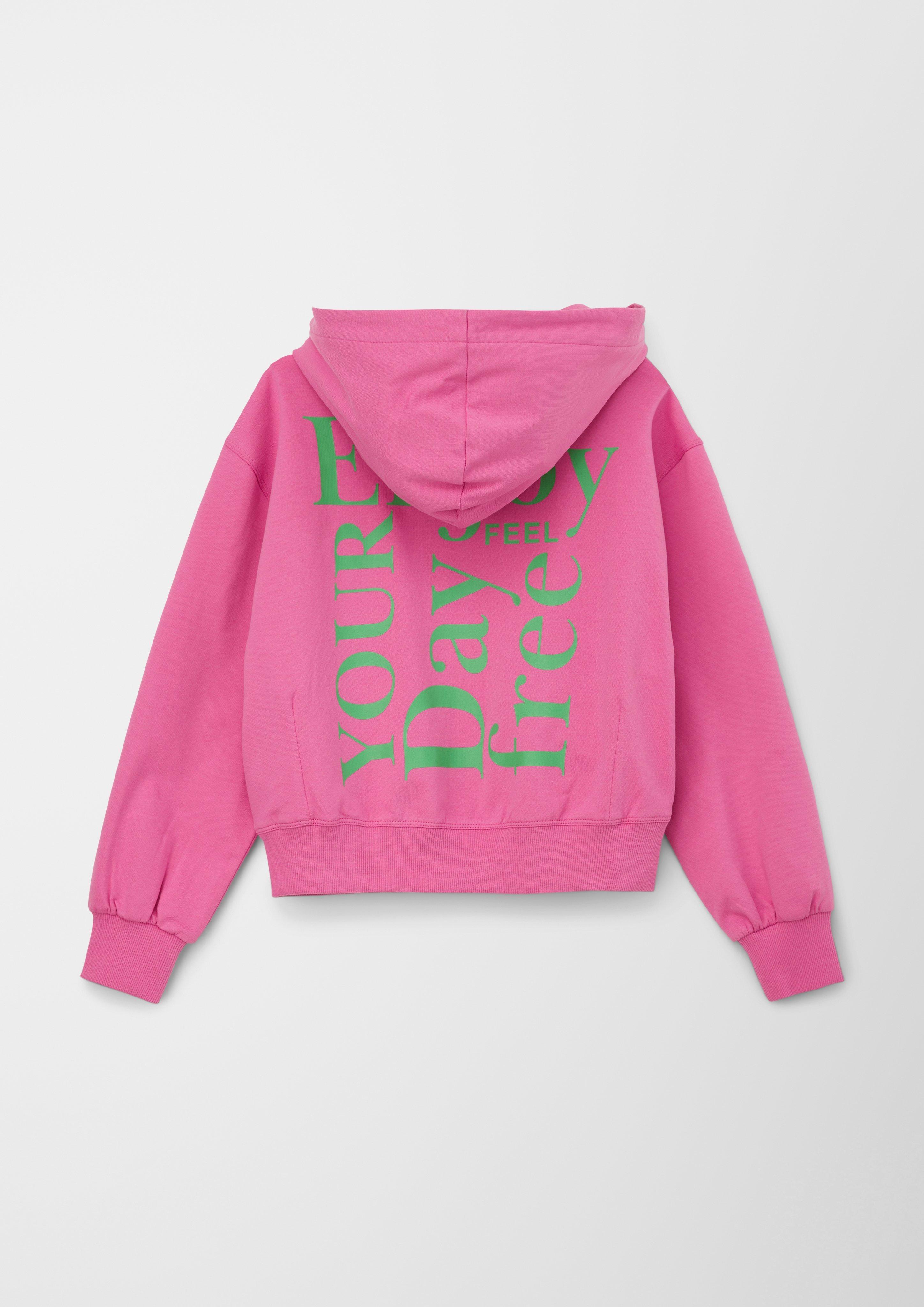 Sweatjacke mit Schriftprint  2130445-4451
