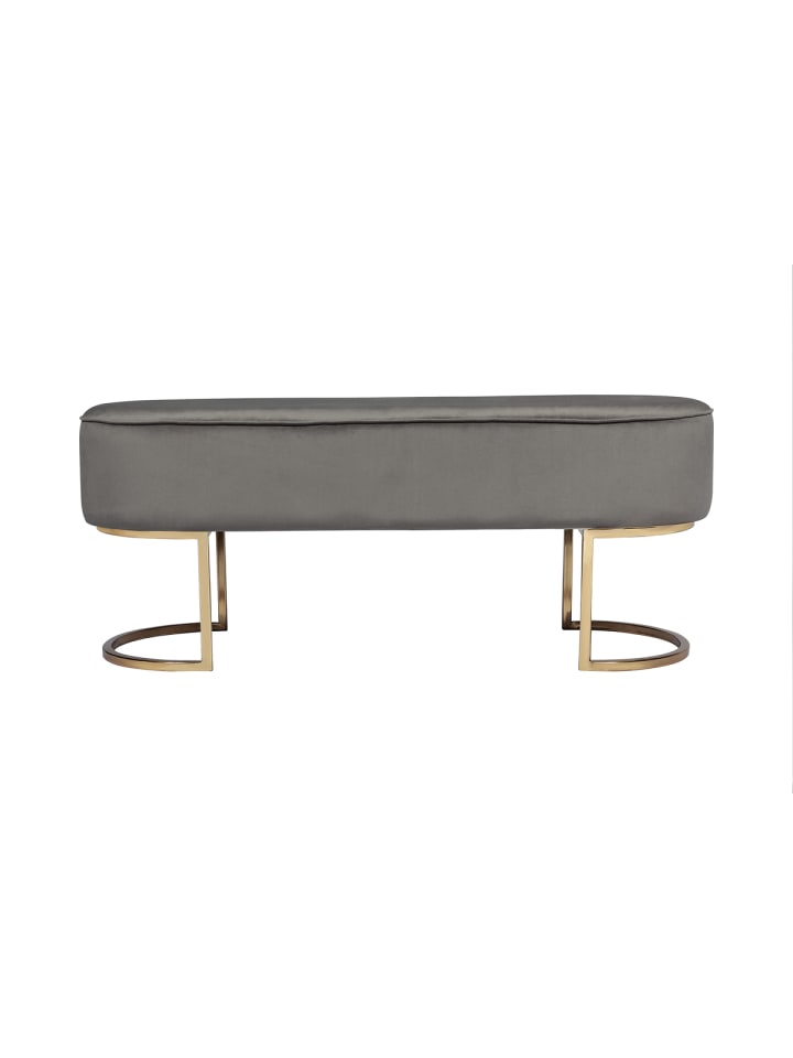 Kayoom Sitzbank Aryn in Grau / Gold günstig kaufen 40 x 40 cm