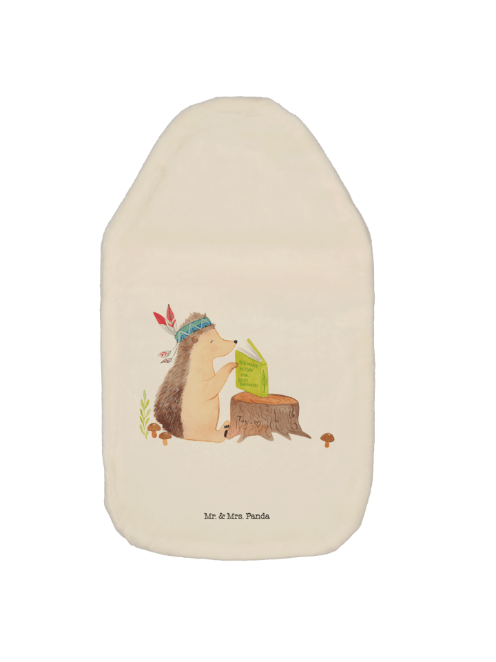 Mr. & Mrs. Panda Wärmflasche Igel Federschmuck ohne Spruch in Weiß günstig kaufen onesize