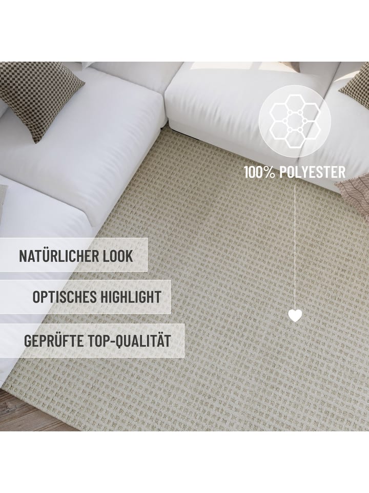 Wecon Home Läufer Hamptons THIRTY in creme weiß günstig kaufen