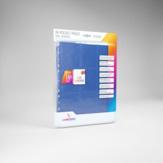 Gamegenic - 18-Pocket Sideloading Pages Blue (10)