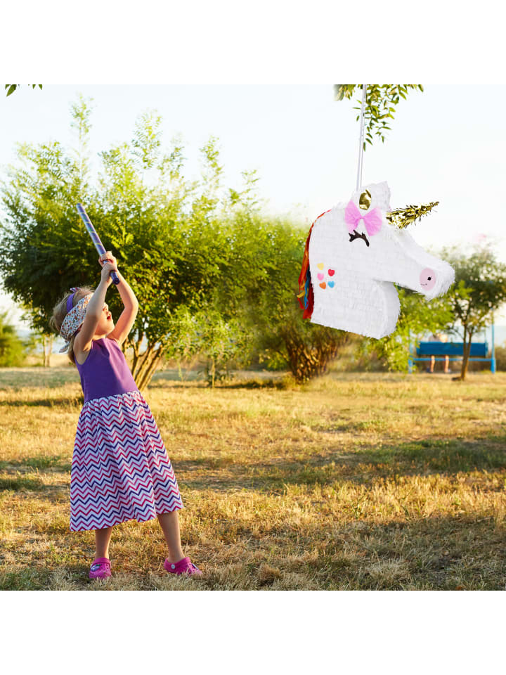 relaxdays Pinata Einhorn in Weiß günstig kaufen onesize