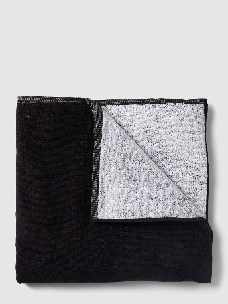 Handtuch mit Label-Print Modell 'WETTY' in schwarz