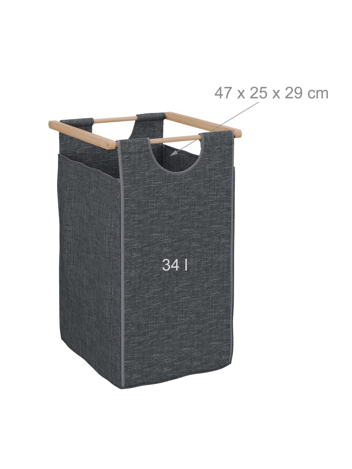 relaxdays Wäschekorbregal in Mehrfarbig - (B)100 x (H)80 x (T)32 cm günstig kaufen onesize