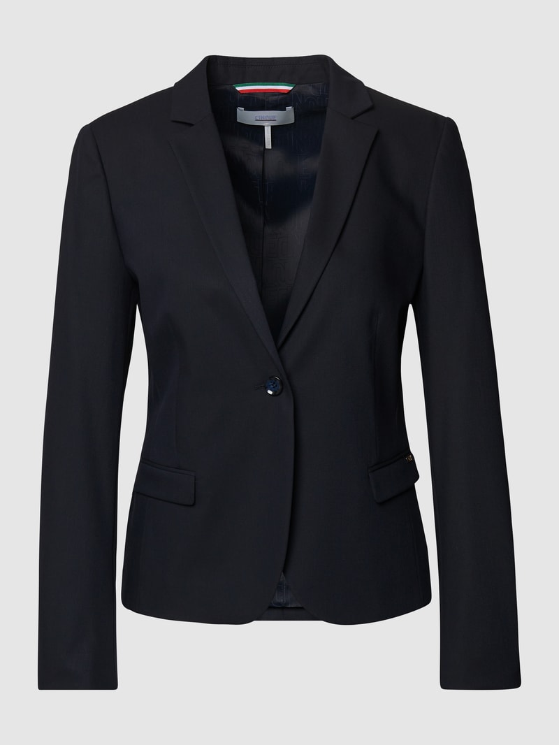 Blazer mit 1-Knopf-Verschluss Modell 'Ciboom' in marineblau