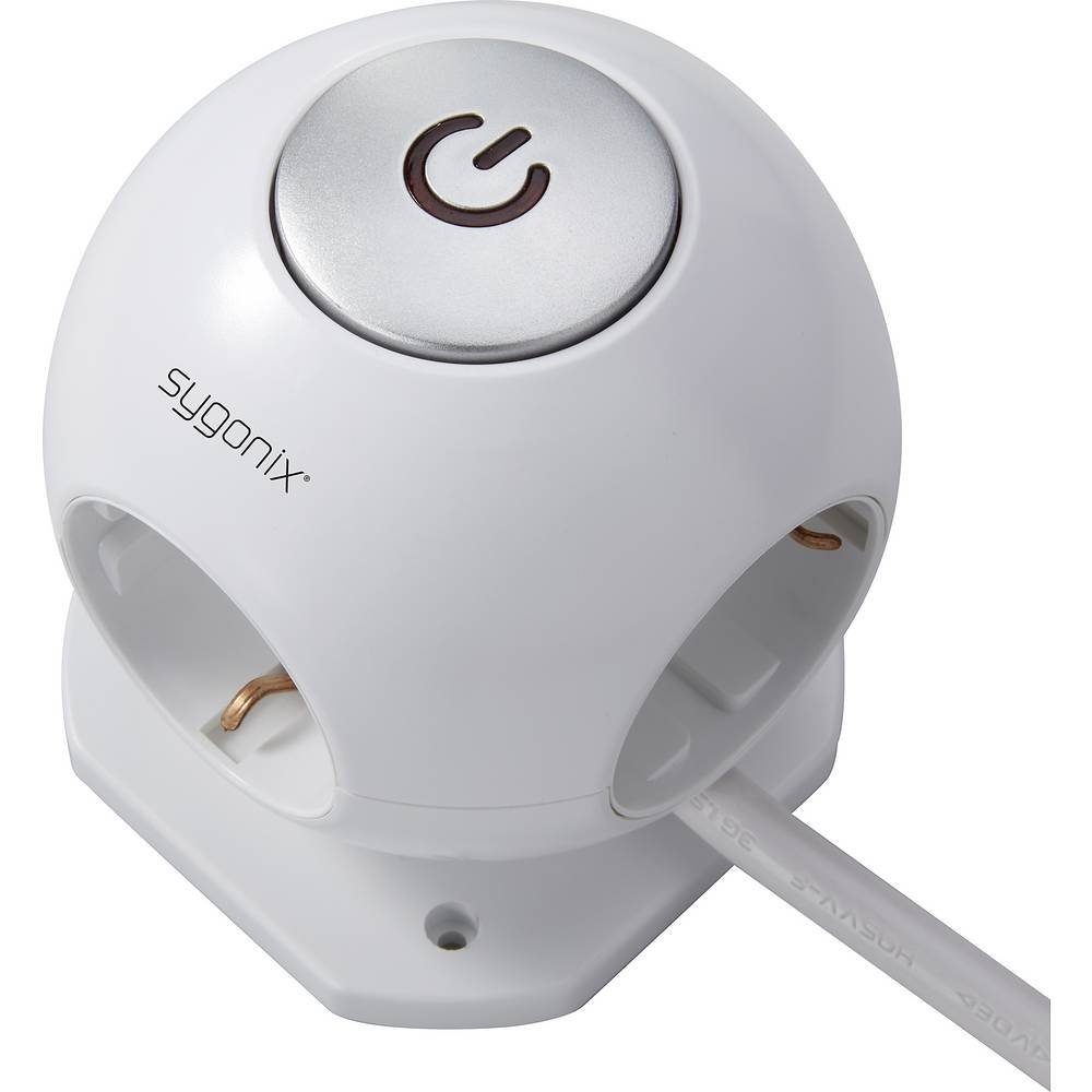 Sygonix 3-fach Steckdosenwürfel mit 2 USB-Anschlüssen Steckdosenleiste