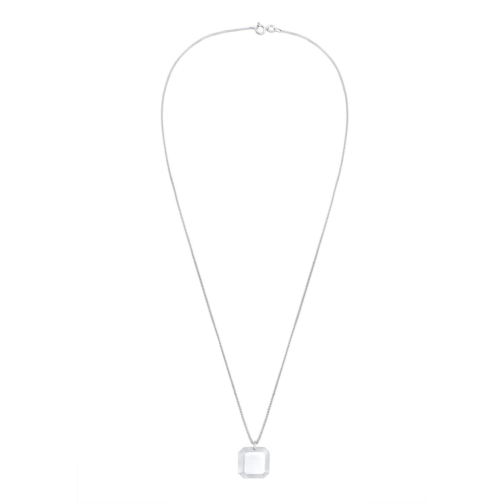 Elli Elli Collier Collier vénitien pour dames Pendentif Geo Basic en 925/1000 argent m Bijoux