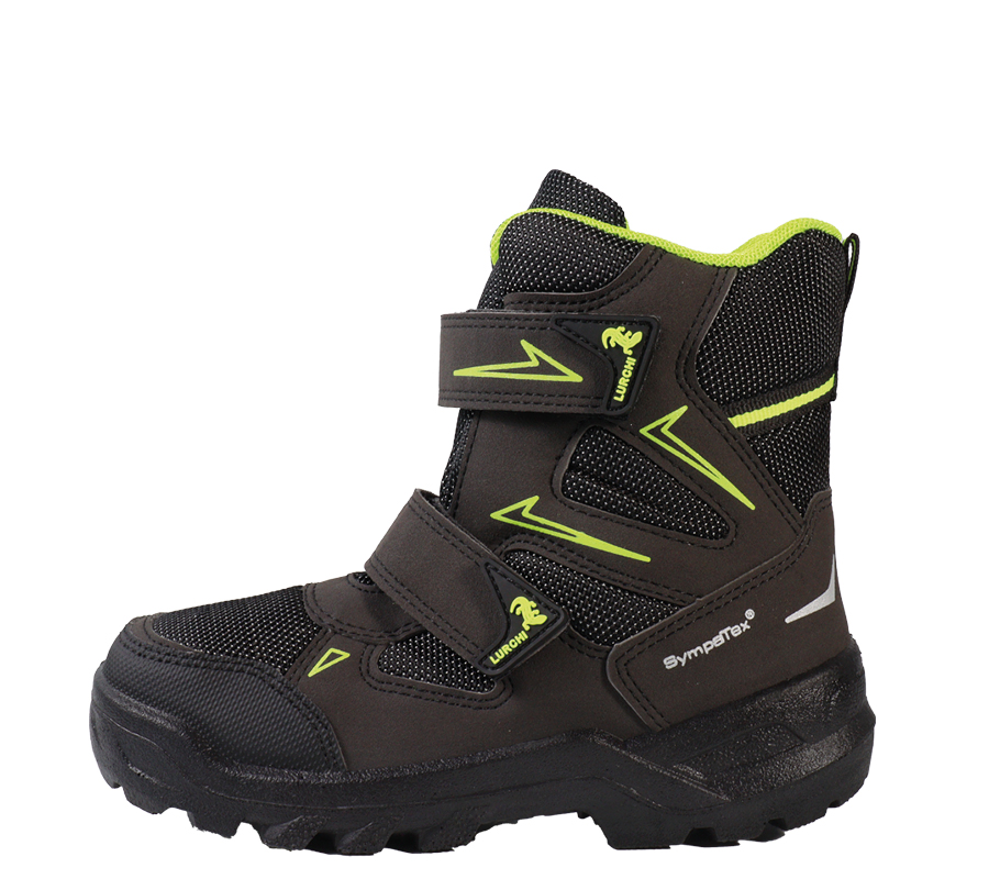 Lurchi Stiefel Krispin-SYMPATEX - black-neon yellow