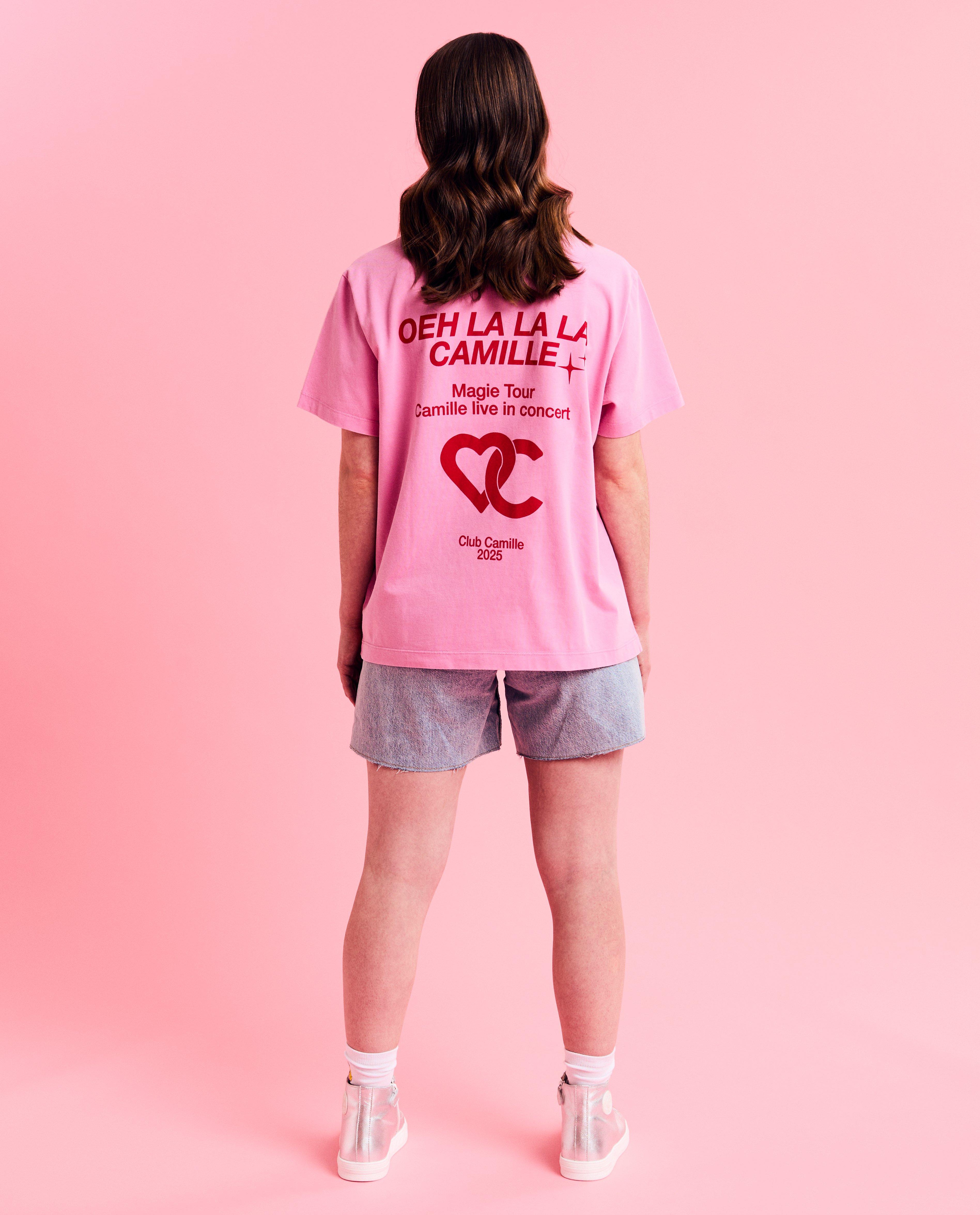 CAMILLE póló metszett hátmintával, XS-XL roze