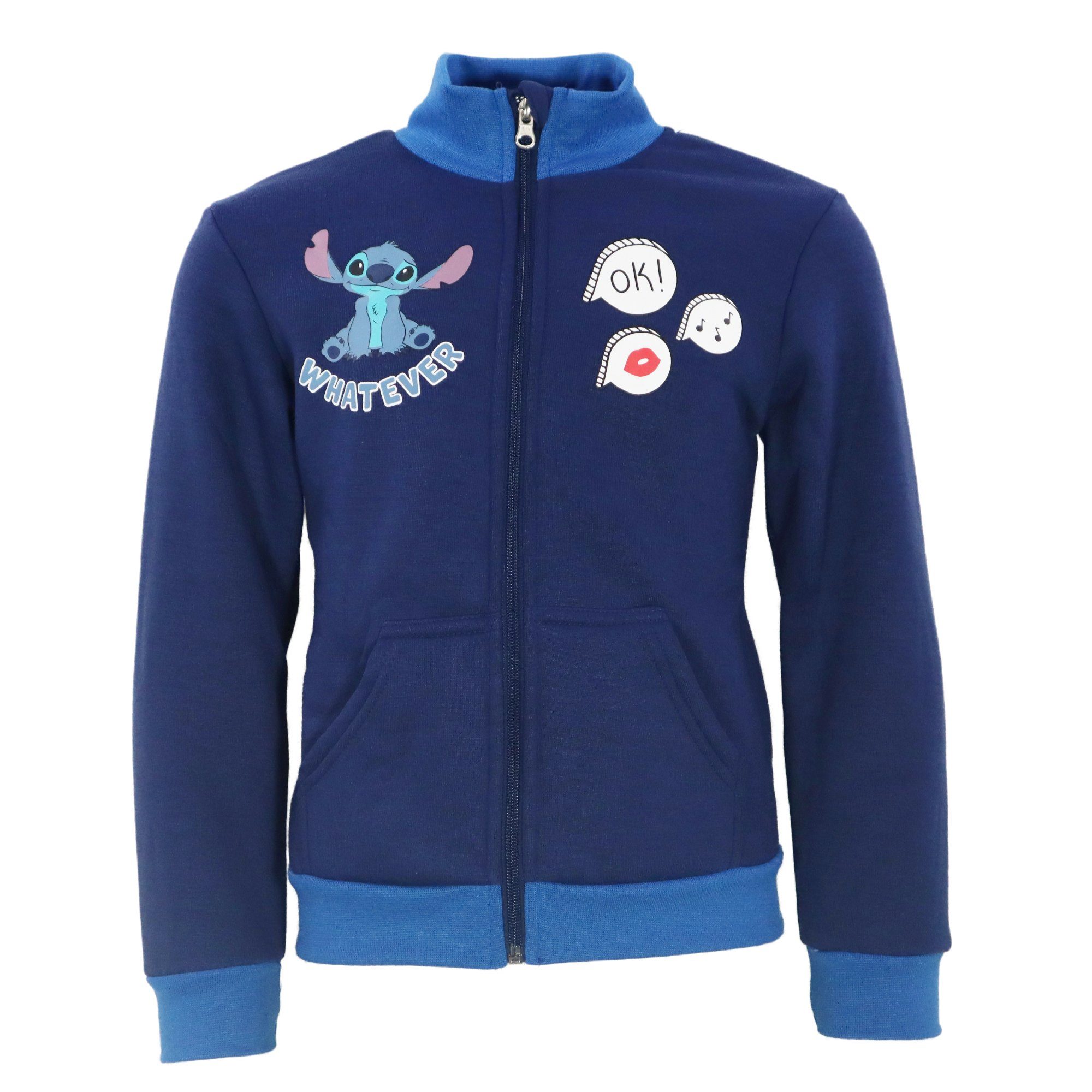 Jogginganzug  Stitch Kinder Fleece Joggingset Sporthose Hose Jacke, Gr. 92 bis 128