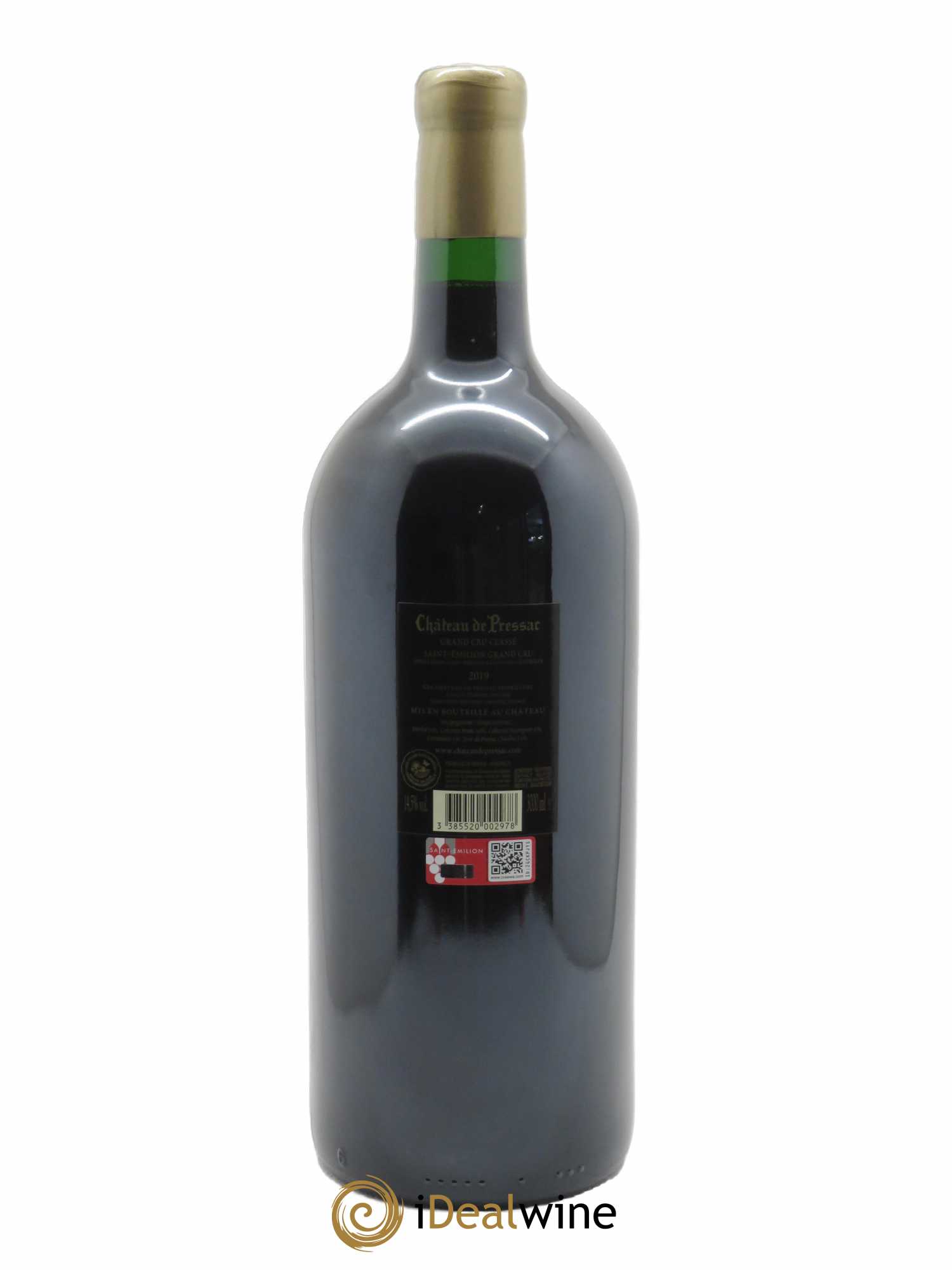 Château de Pressac Grand Cru Classé  2019 - Lot de 1 Double-magnum