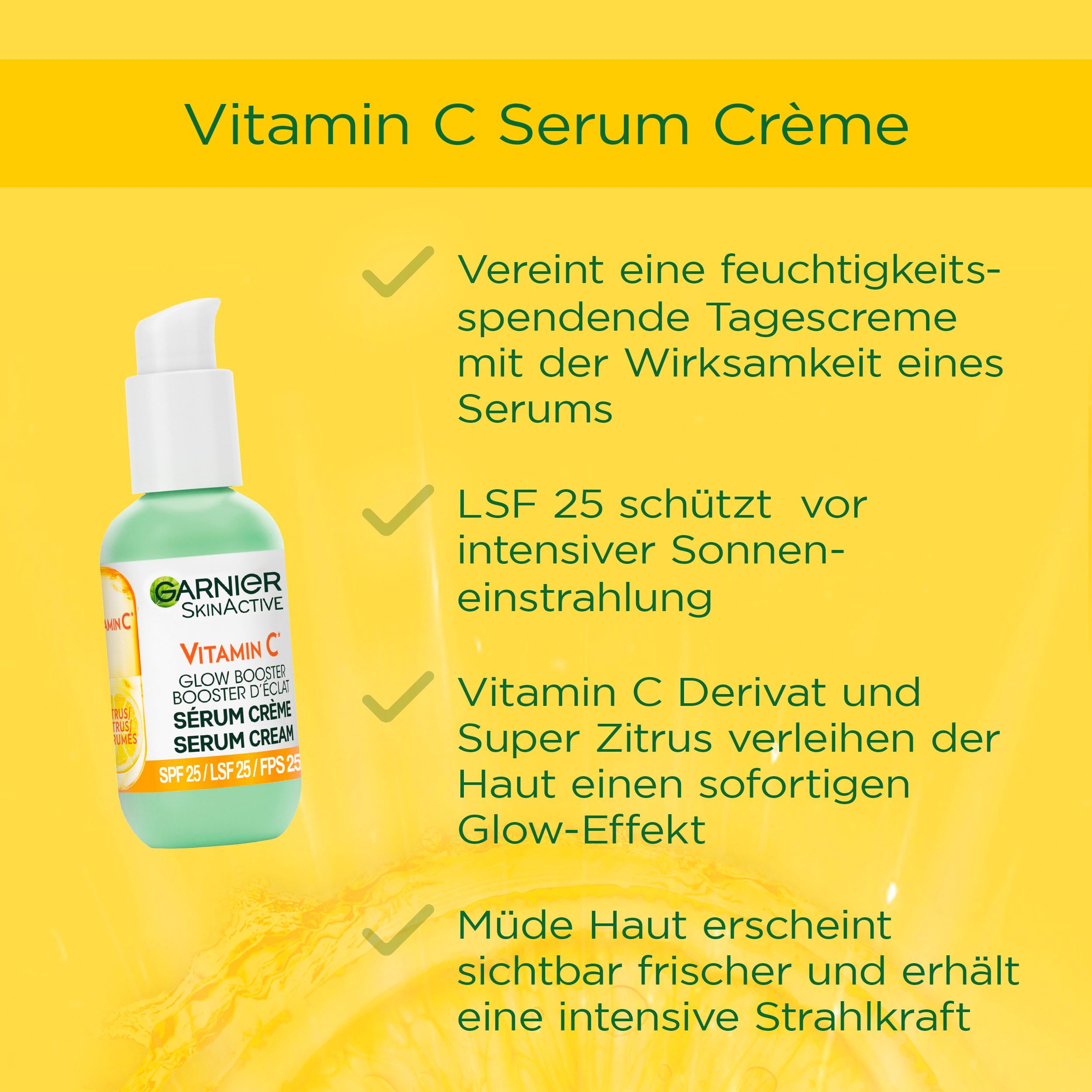 GARNIER Gesichtspflege-Set Vitamin C Glow Booster Set Set, 2-tlg.
