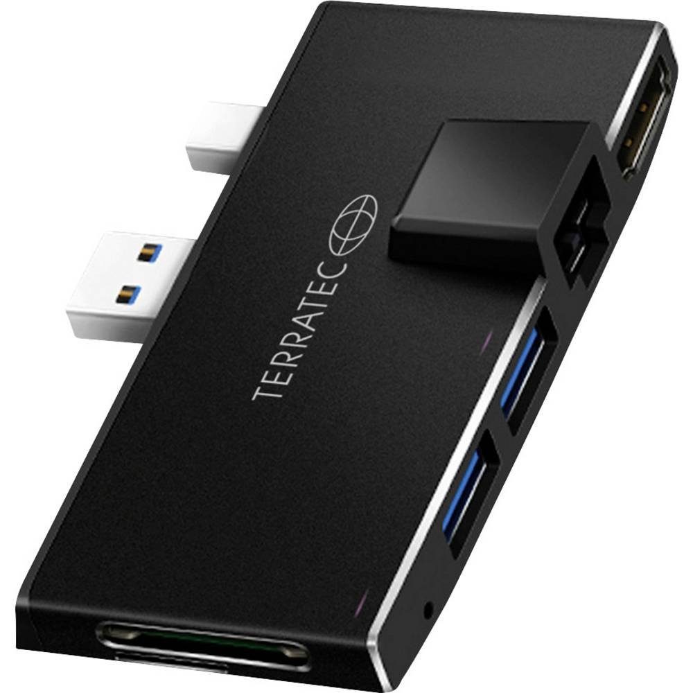 Terratec Laptop-Dockingstation Microsoft Surface Go Adapter mit Kartenleser