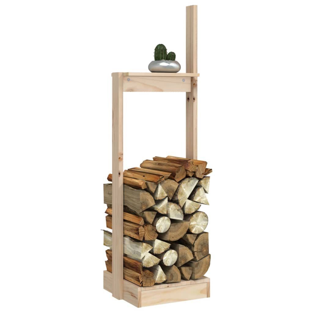 vidaXL Kaminholzregal Kaminholzhalter 33,5x30x110 cm Massivholz Kiefer Feuerholz Ständer Lag, BxTxH:33x30x110 cm