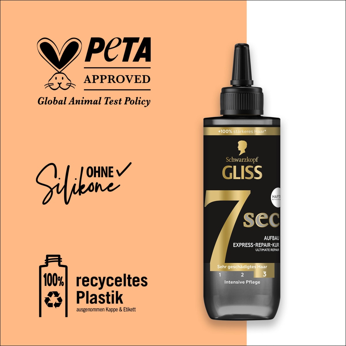 Haarkur 7sec Express-Repair, Ultimate Repair, 200 ml
