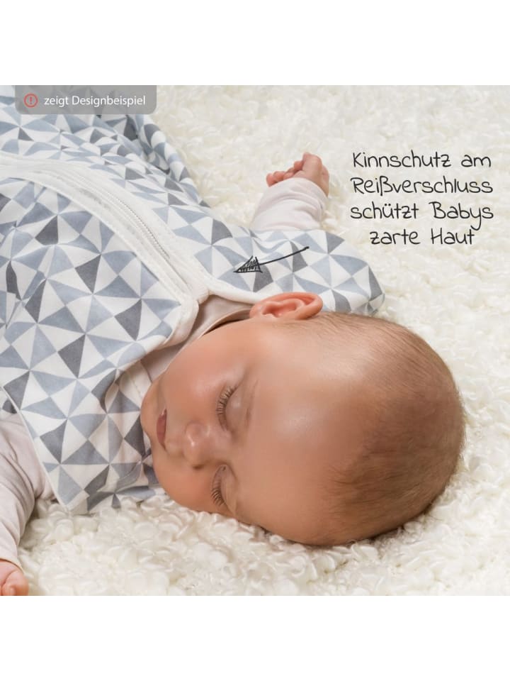 Alvi Kugelschlafsack Mäxchen Light - Jersey - Sternenhimmel in grau günstig kaufen