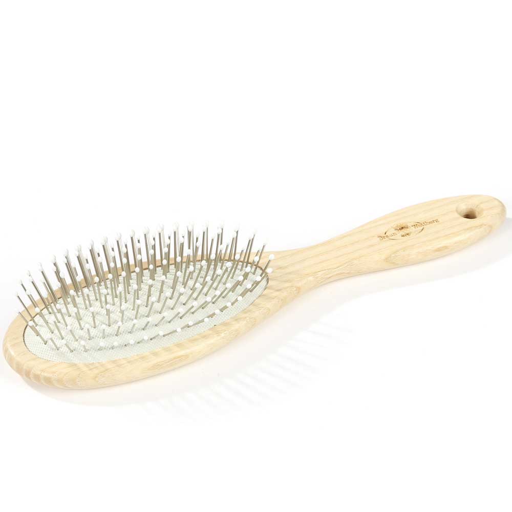 Braun & Wettberg Eschenholzbürste groß, Drahtstifte