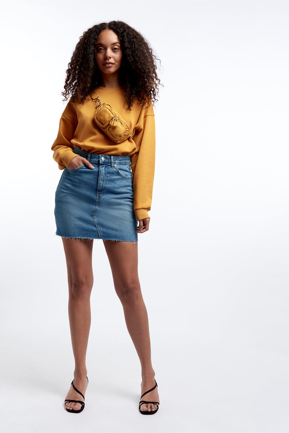 Vintage denim skirt