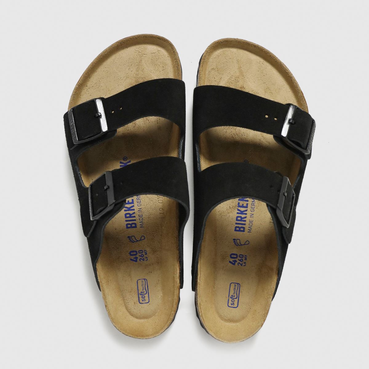 BIRKENSTOCK Arizona velúr szandál fekete színben