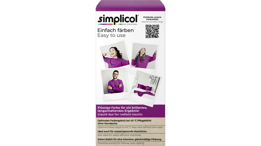 simplicol Textilfarbe Intensiv Sinnliche Beere 150 ml
