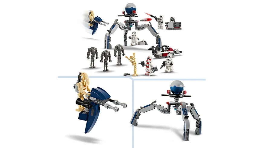 LEGO Star Wars 75372 Clone Trooper & Battle Droid Battle Pack Set