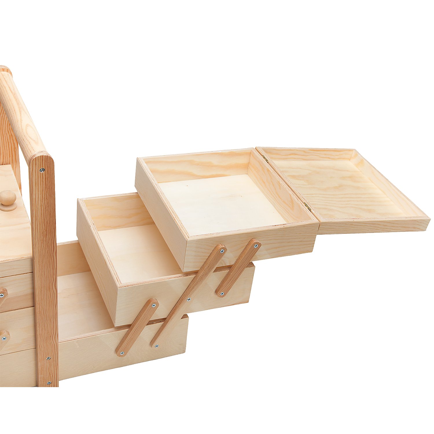 Holz-Nähkästchen, 40 x 22 x 22 cm