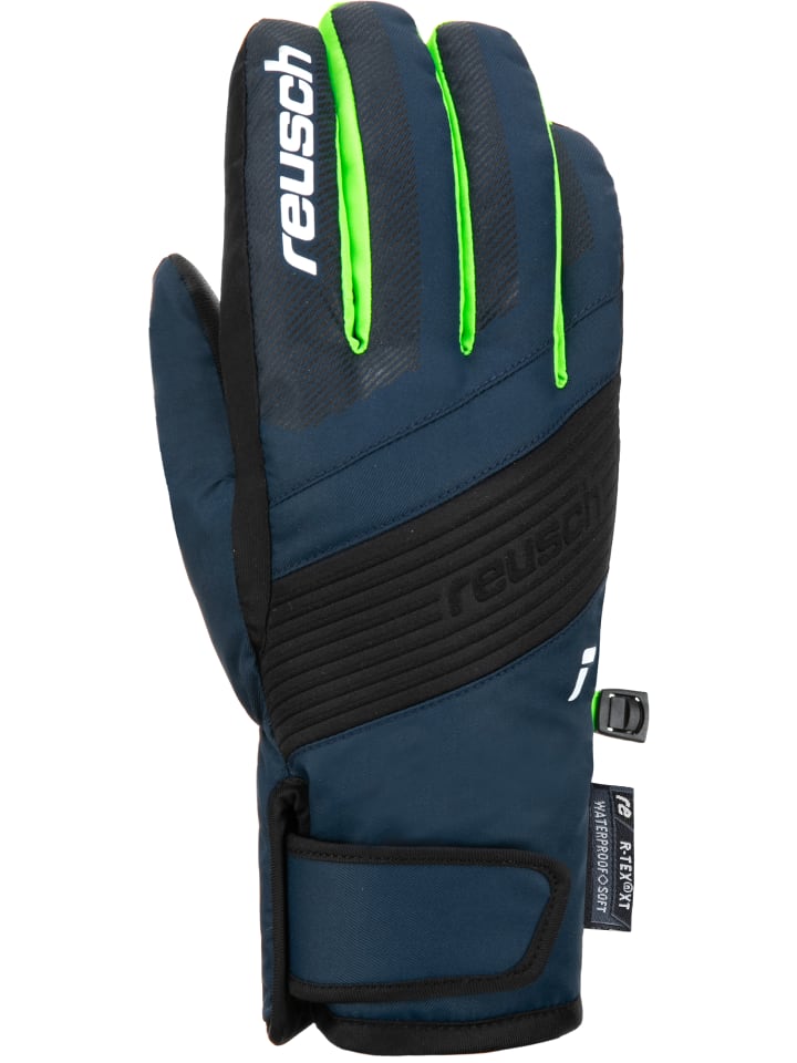 Reusch Fingerhandschuhe Duke R-TEX XT Junior in 7712 blck/dres blue/neon green günstig kaufen