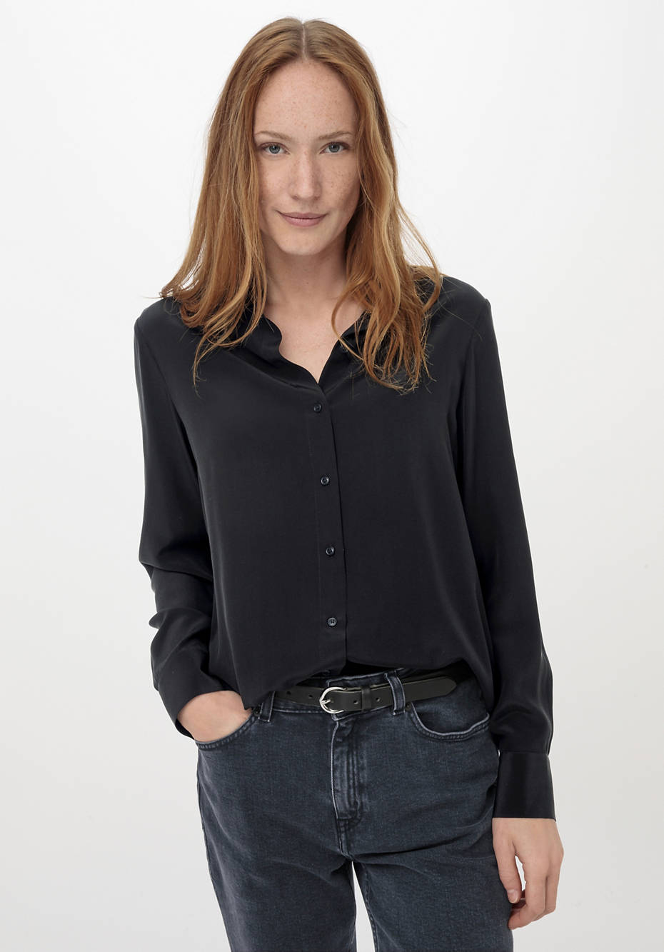 Bluse aus reiner Seide