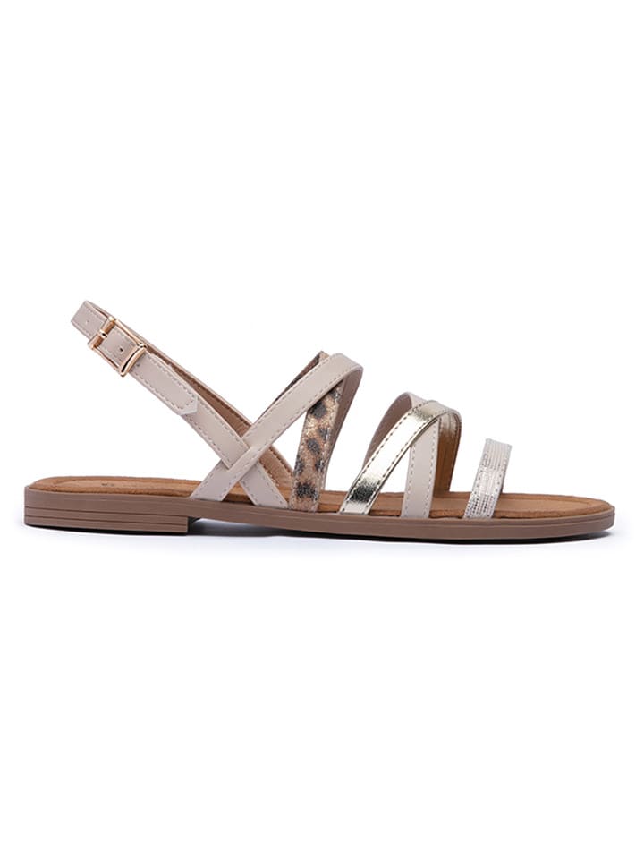 Foreverfolie Sandalen in Beige/ Gold günstig kaufen