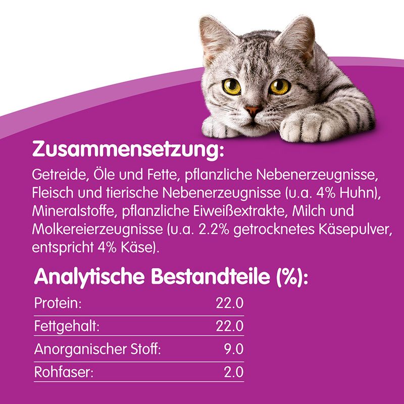 Mixpaket Whiskas Knuspertaschen 16 x 60 g