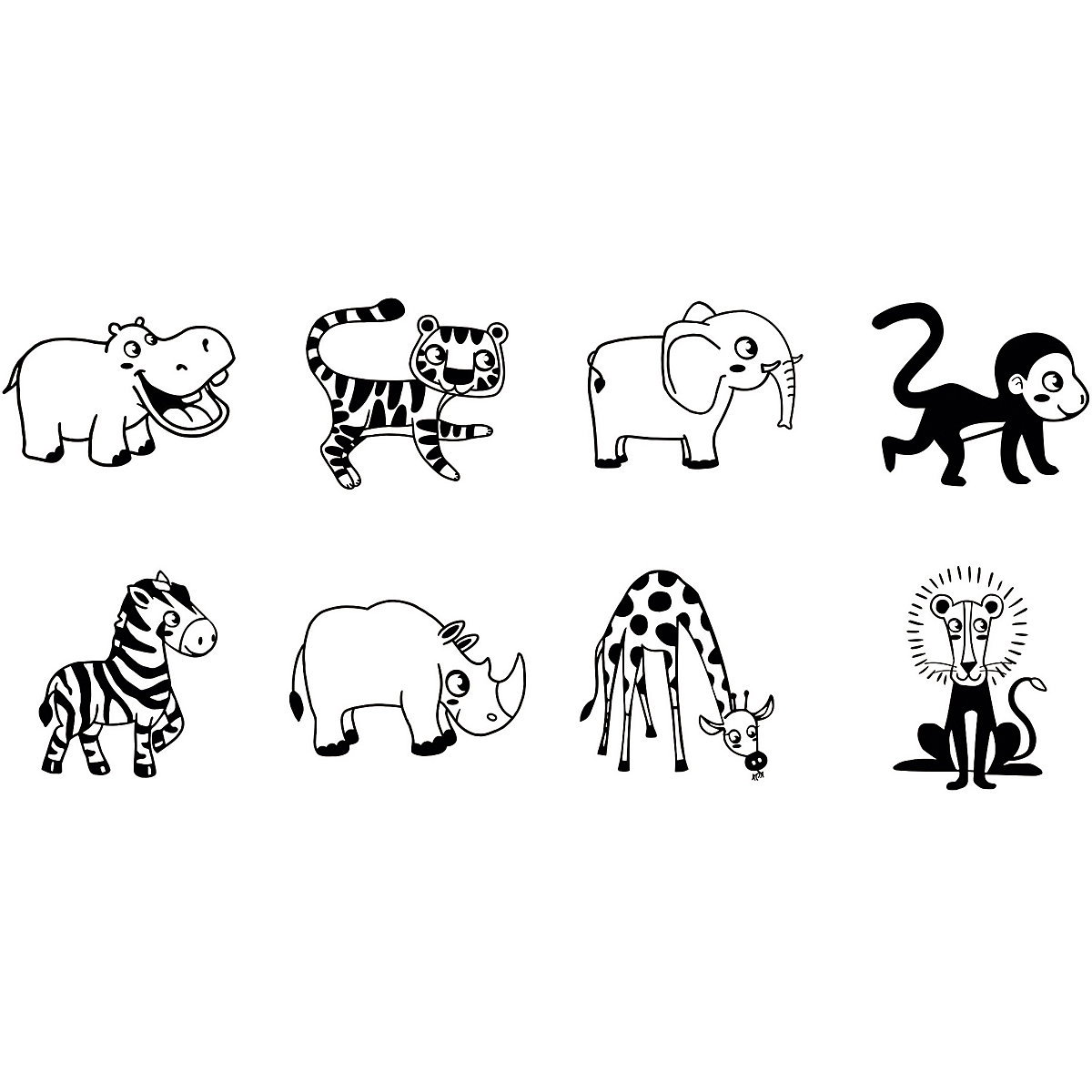 Stampo Bambino Safari Stempel-Set