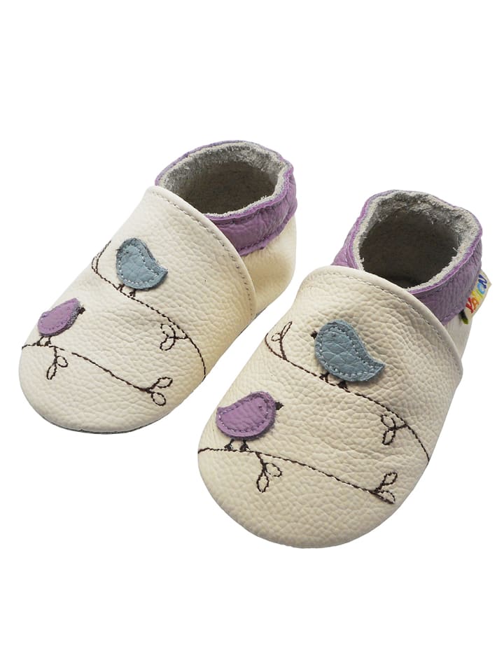 Yalion Leder-Krabbelschuhe 