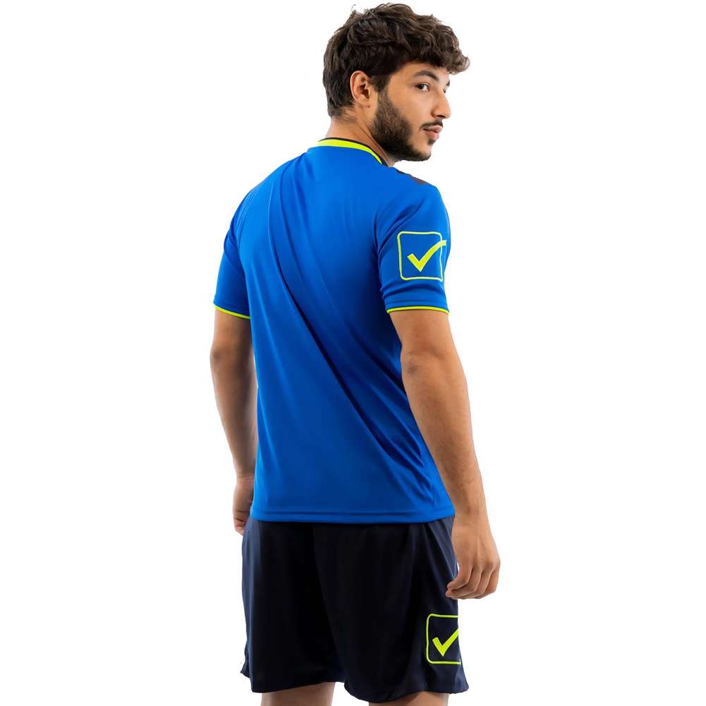 Givova Kit Campo Set Trikot + Shorts mittelblau/neongelb