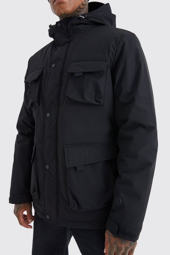 Smarter Parka mit 3D Taschen