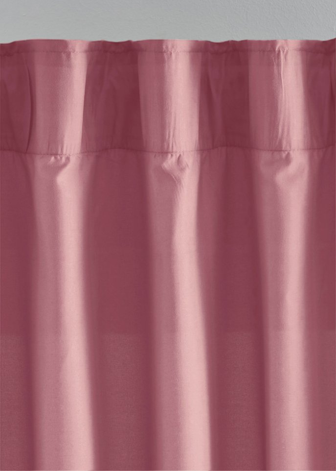 Microfaser Vorhang mit recyceltem Polyester (2er Pack)