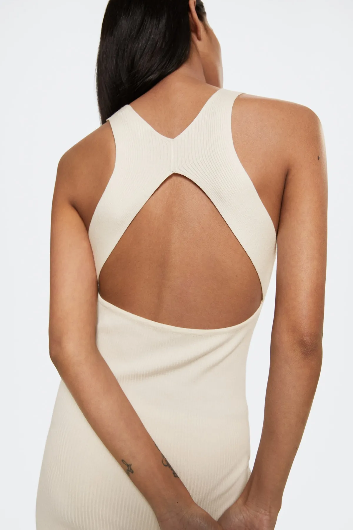 MANGO  Weißes Damenkleid 37000169