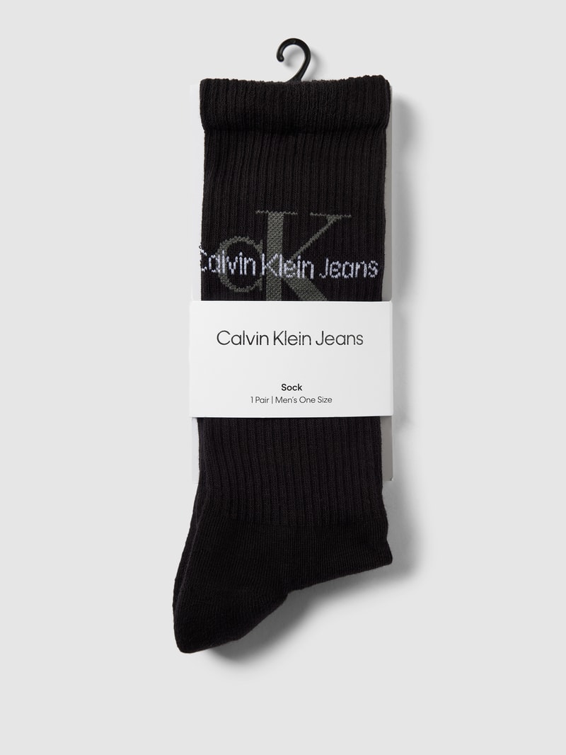 Socken mit Label-Detail in black