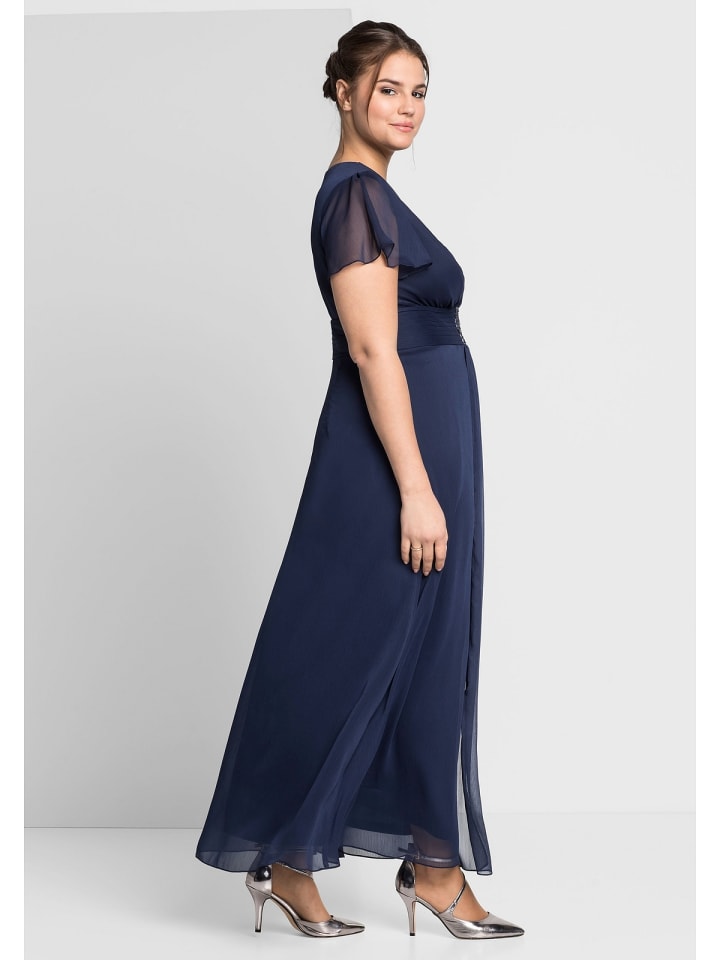 sheego Abendkleid in marine günstig kaufen