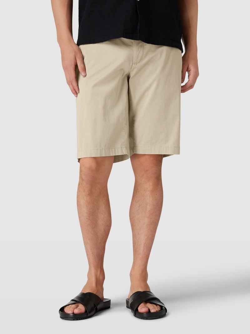 Bermudas mit Knopf- und Reißverschluss Modell 'BOZEN' in beige