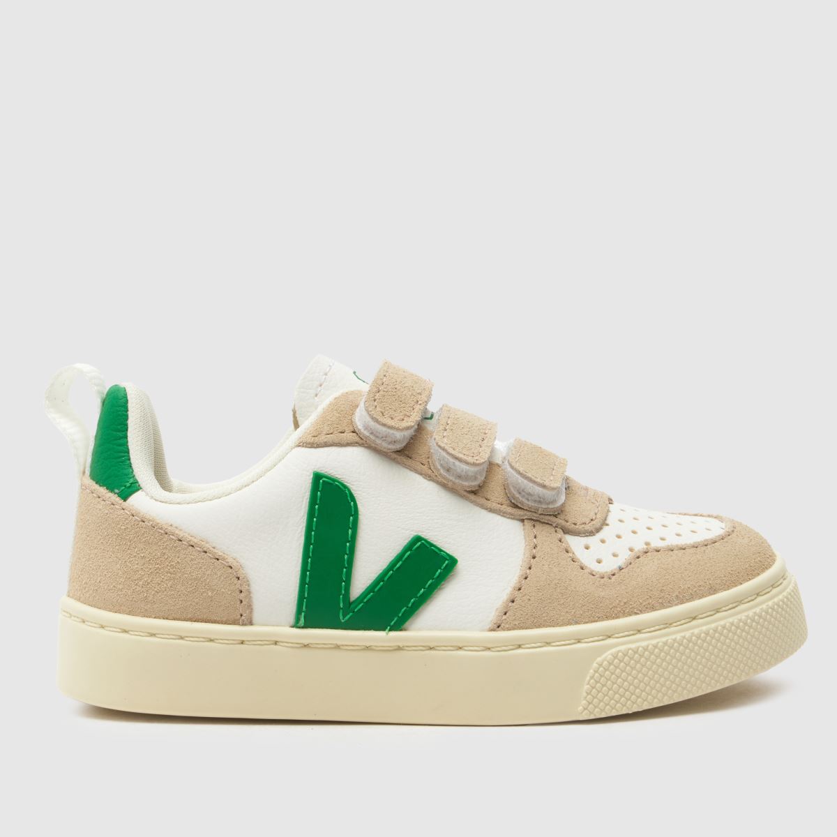VEJA vita & beige v-10 pojkar småbarnsskor