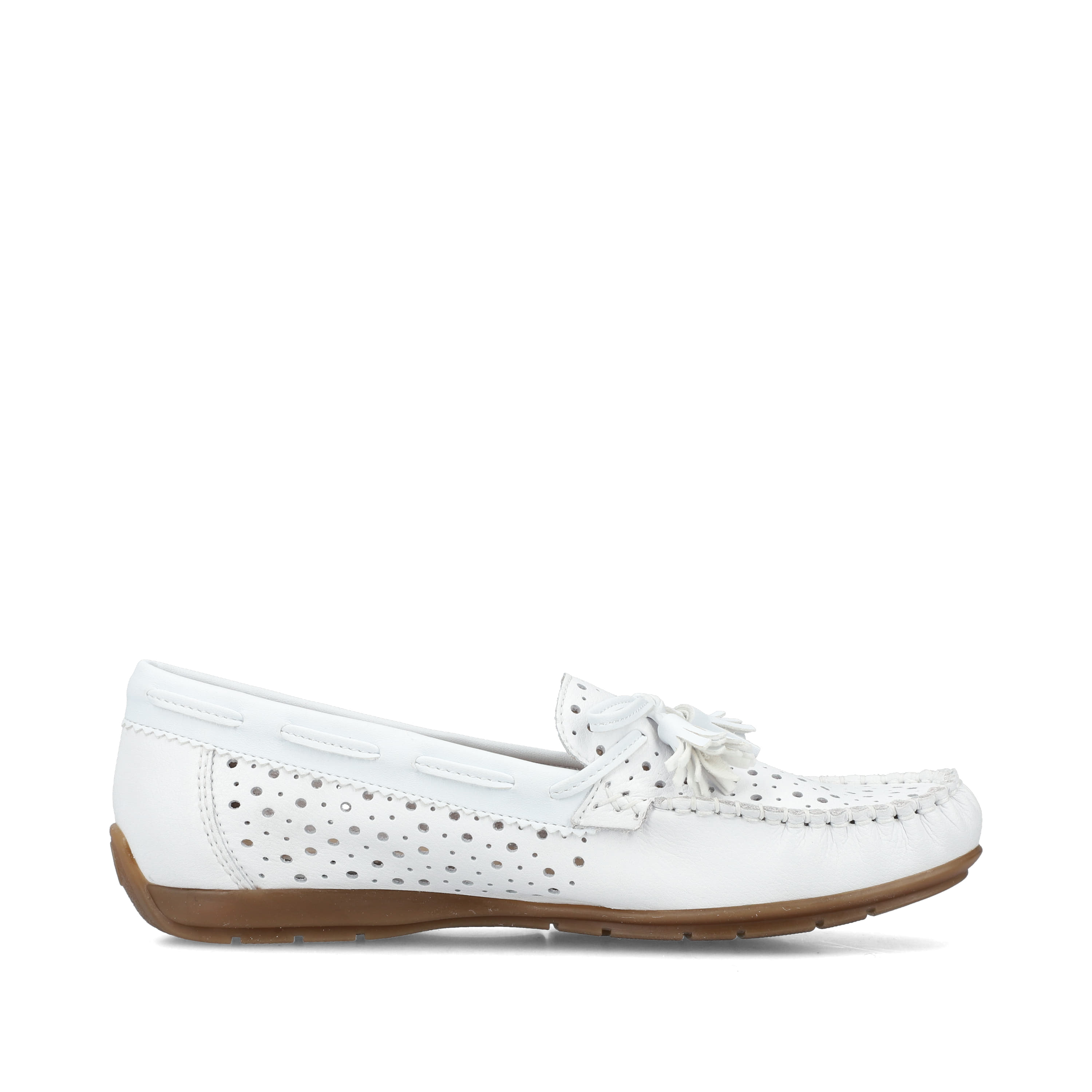 Rieker Damen Loafer reinweiss