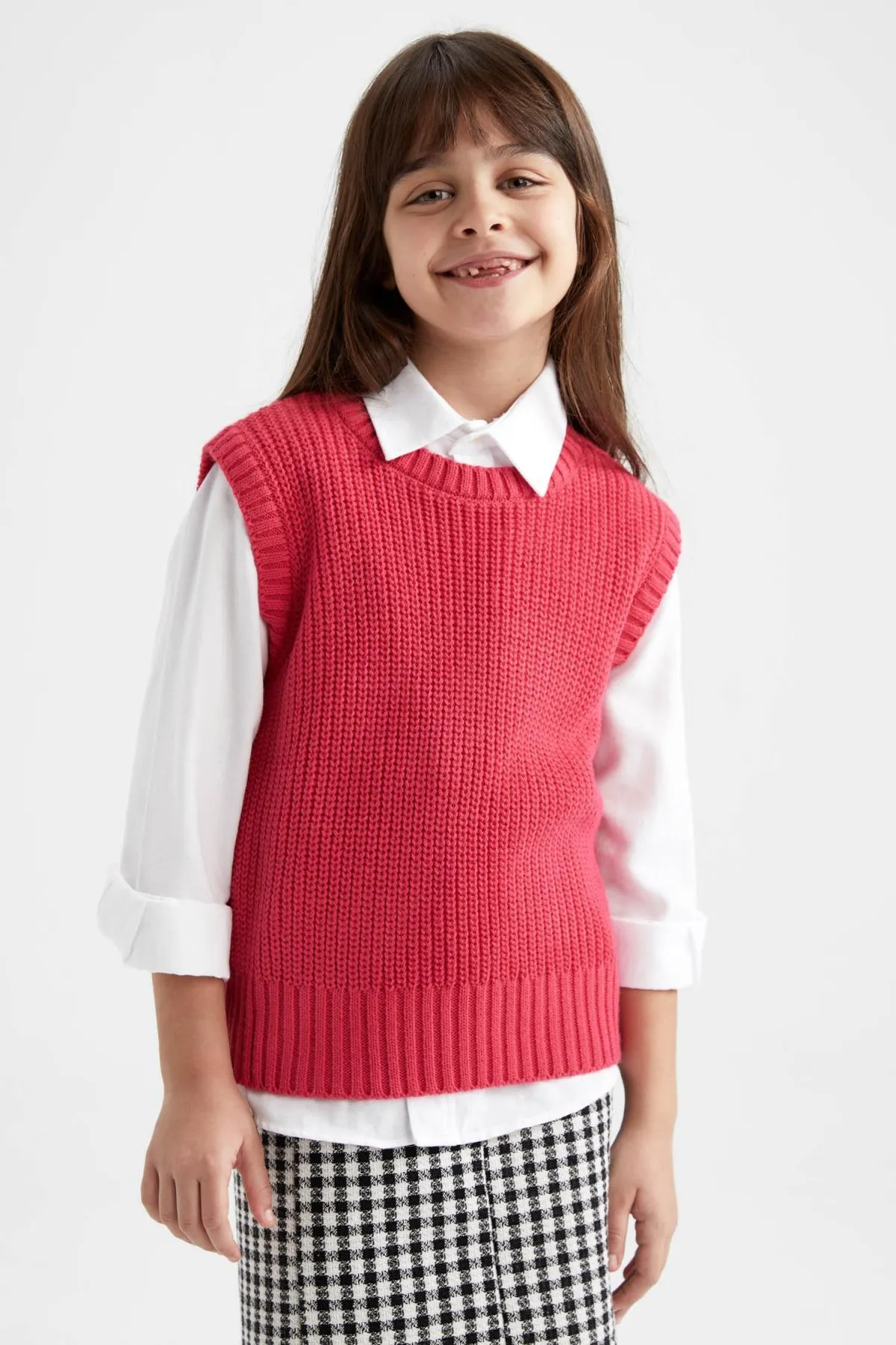 DeFacto  Strickpullover für Mädchen mit Rundhalsausschnitt